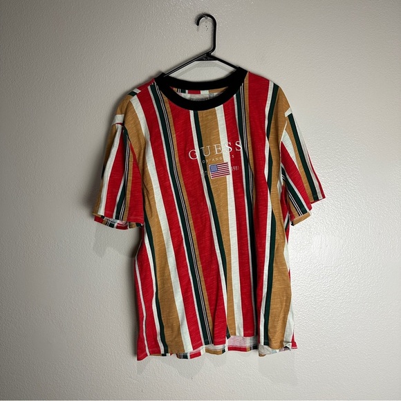Guess Jeans Vintage Striped Shirt Size XL - Picture 1 of 5